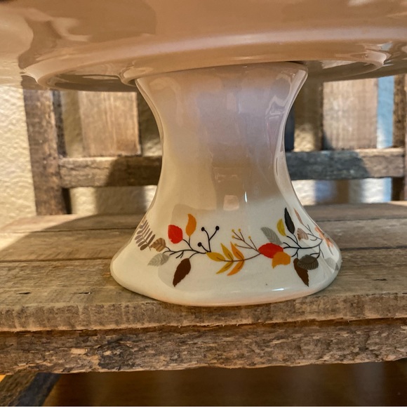 Fall Cake Stand, Give Thanks Cake Stand, Thanksgiving Cake Stand, Cake Stand - Picture 13 of 15